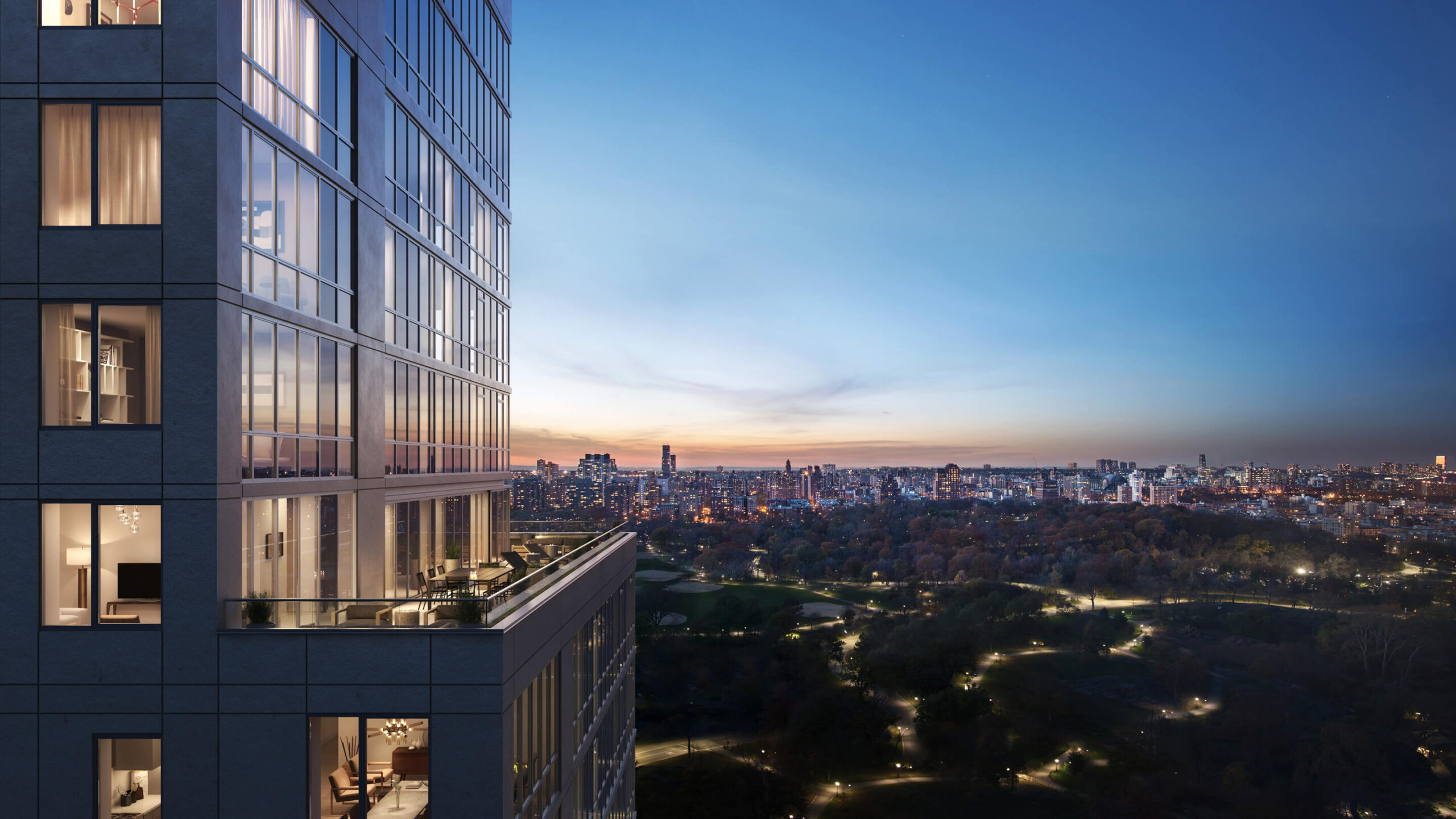 View of Central Park from 1399 Park Ave in East Harlem - Corcoran