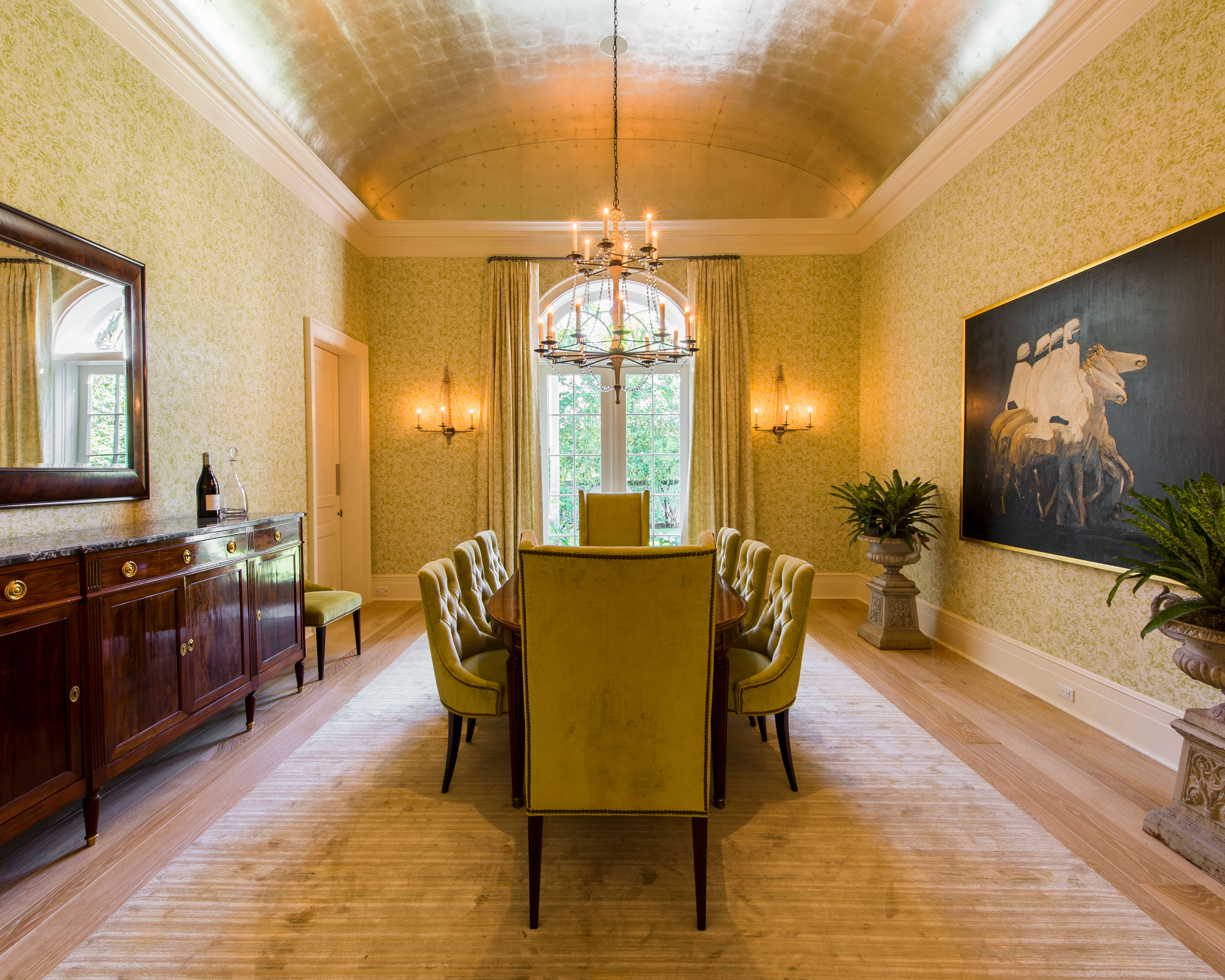 A dining room with a large painting on the wall | Corcoran