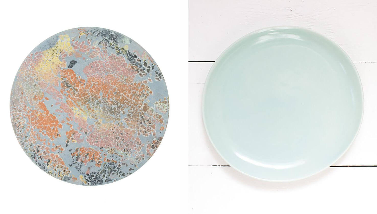 Colorful spinning dishes from Concrete Cat | Corcoran