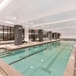 Residents of 10 Madison Square West have access to a 60-foot lap pool.