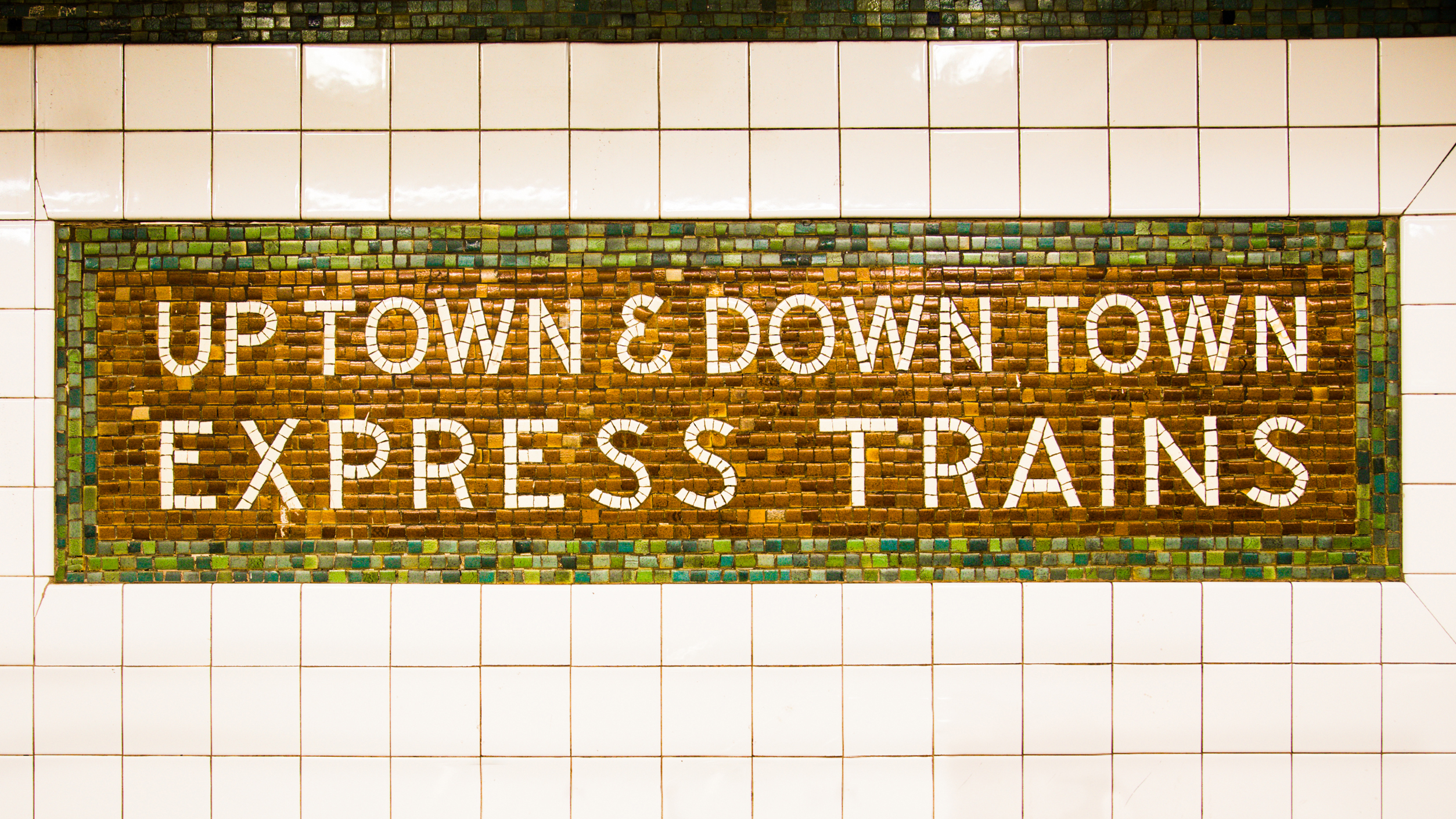 Nyc Subway Tile Typography Steps Into, Express Brooklyn Tile Llc Ny
