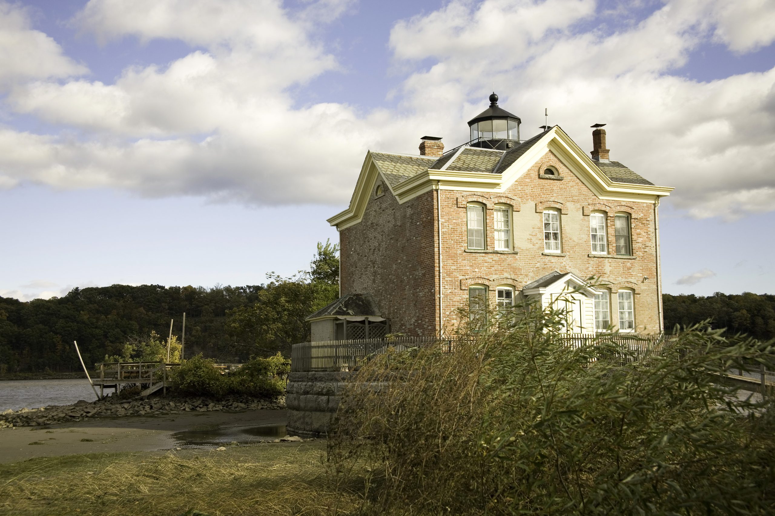 Saugerties Lighthouse sits on the Esopus Creek in the Hudson Valley.