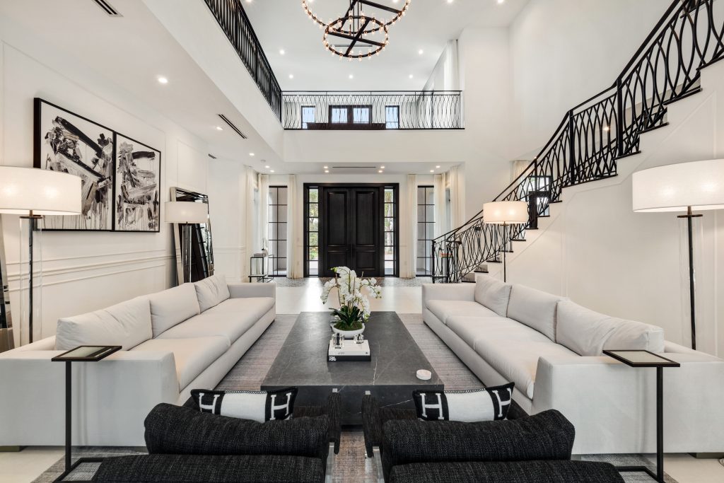 Natural light balances perfectly with the neutral color palette of 5255 Snapper Creek Road in Coral Gables.