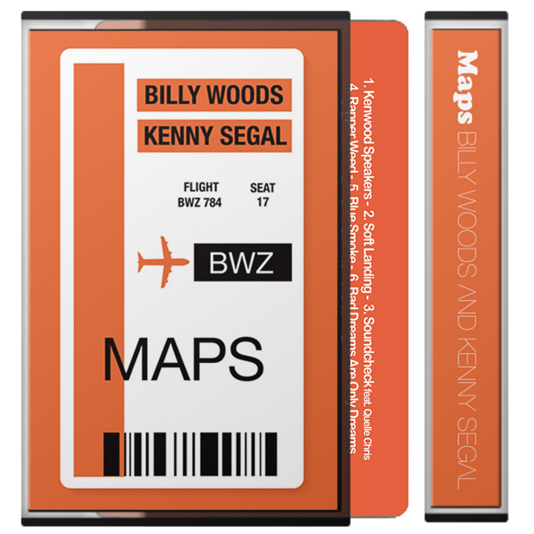 The album artwork for the billy woods & Kenny Segal album Maps, styled like an airplane safety pamphlet