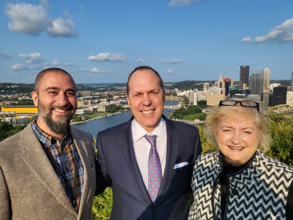 Relocation directors unite! From left to right: Brian Daley, director of relocation for Corcoran; Jon Larrance, broker-owner and relocation director for Corcoran Perry; and Beth Loughery, director of relocation for Corcoran HM Properties; gather at a relocation conference in Pittsburgh.